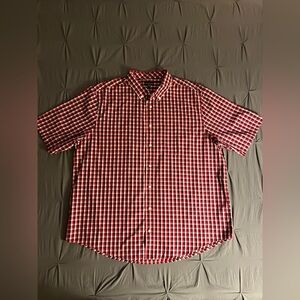 George Men's Short Sleeve Plaid Woven Shirt